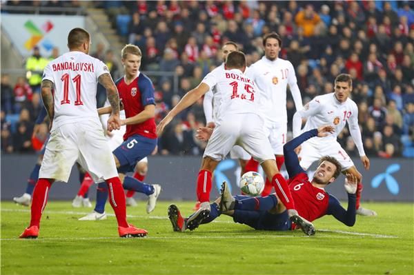 من لقاء النرويج وبلغاريا 