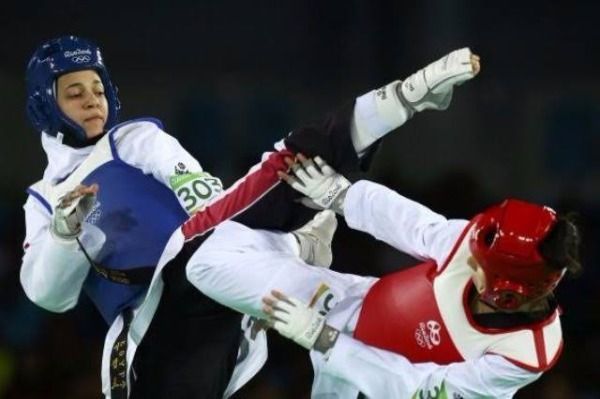 جانب من المنافسات السابقة للاعبة هداية ملاك