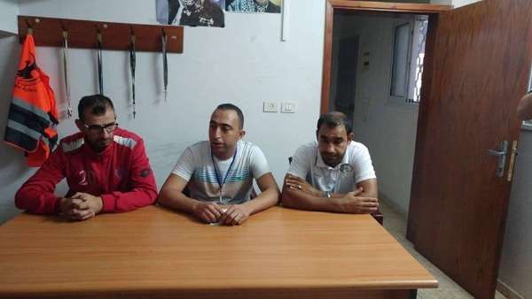 المؤتمر الصحفي للقاء مركز طولكرم وأهلي الخليل