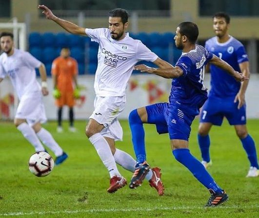 جانب من مباراة الرفاع مع البسيتين