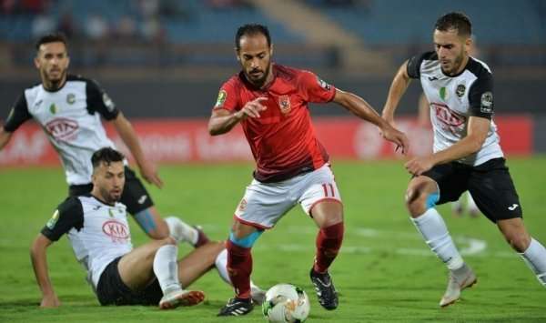 من مباراة الذهاب بين الأهلي ووفاق سطيف