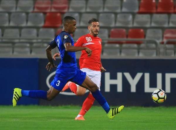 من مباراة الجزيرة والرمثا