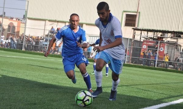 من مباراة شباب رفح والشاطئ 