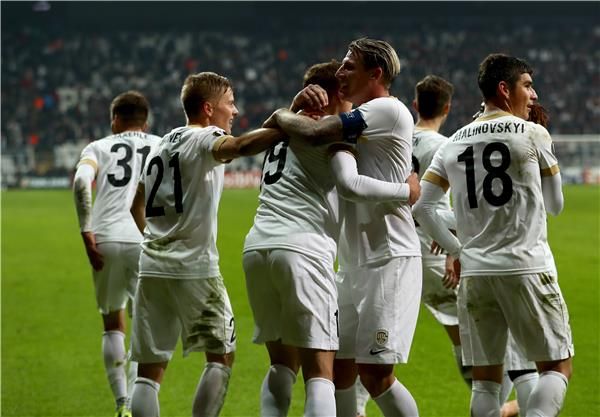 جانب من مباراة جينك وبشكتاش