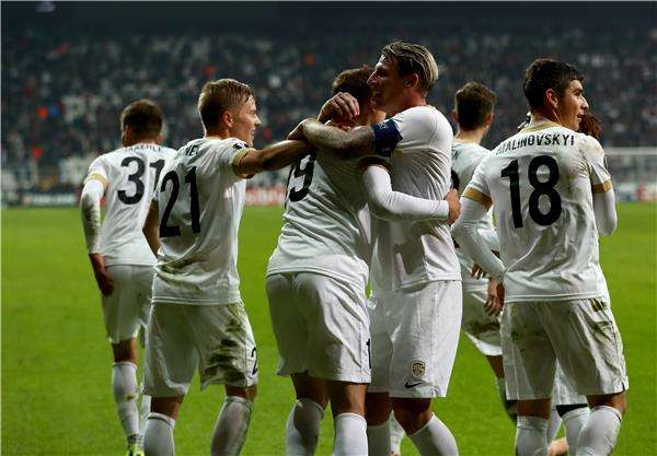 جانب من مباراة جينك وبشكتاش