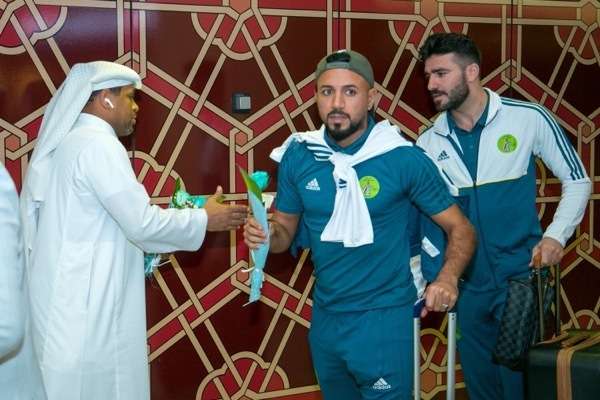 جانب من استقبال بعثة النفط