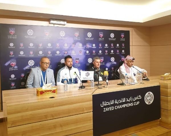 حسن أحمد في المؤتمر الصحفي