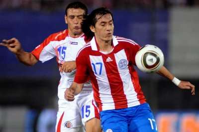 من مباراة البارجواي وكوستاريكا