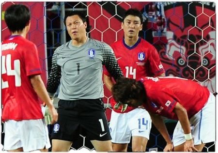 لي وون جاي شارك بالمباراة الودية ولكن في 28 دقيقة 