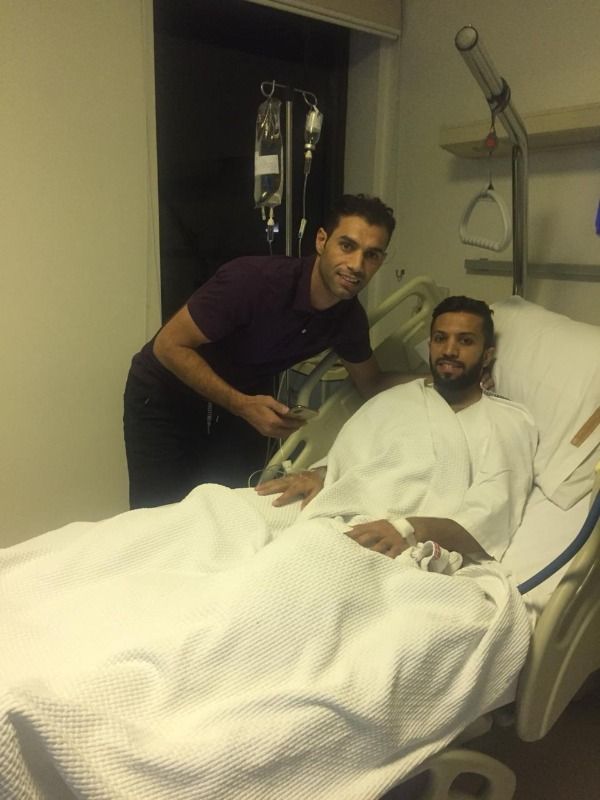 سعد عبد الأمير في زيارة لزميلة مصطفى ناظم