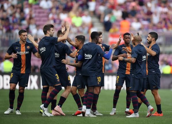 لاعبو برشلونة