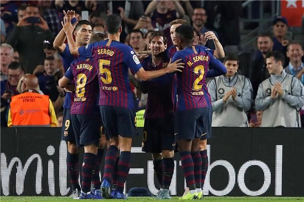 لاعبو برشلونة