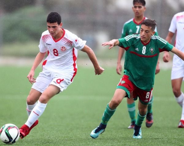 جانب من مباراة تونس والمغرب