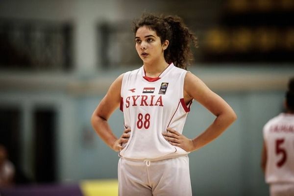 إحدى لاعبات منتخب سوريا