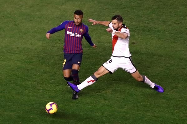من لقاء رايو وبرشلونة