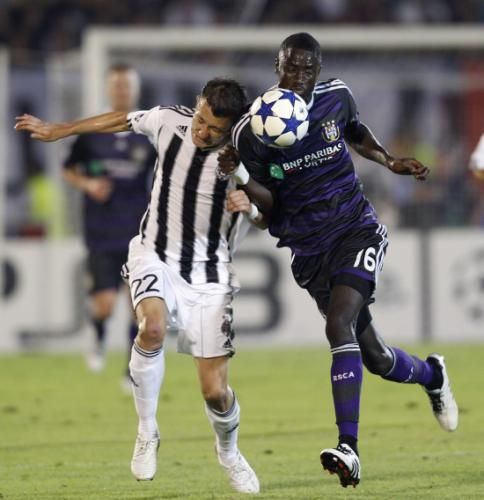 من مباراة بارتيزان بلجراد واندرلخت