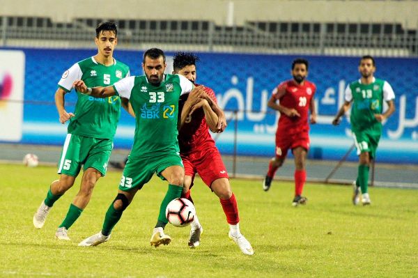 جانب من مباراة العربي والفحيحيل