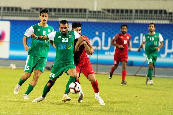 جانب من مباراة العربي والفحيحيل