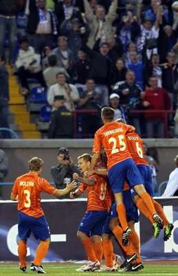 فرحة لاعبي سيبير نوفوسيبيرسك 