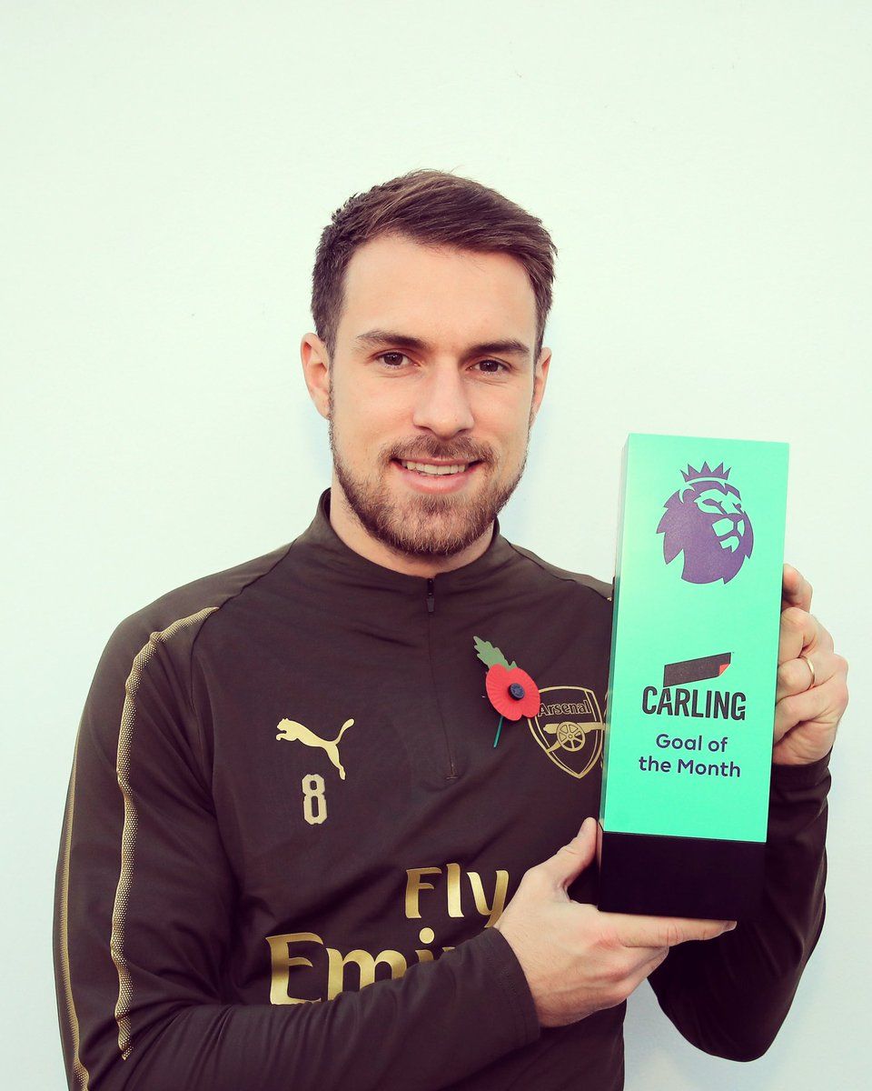 رامزي بعد التتويج بالجائزة