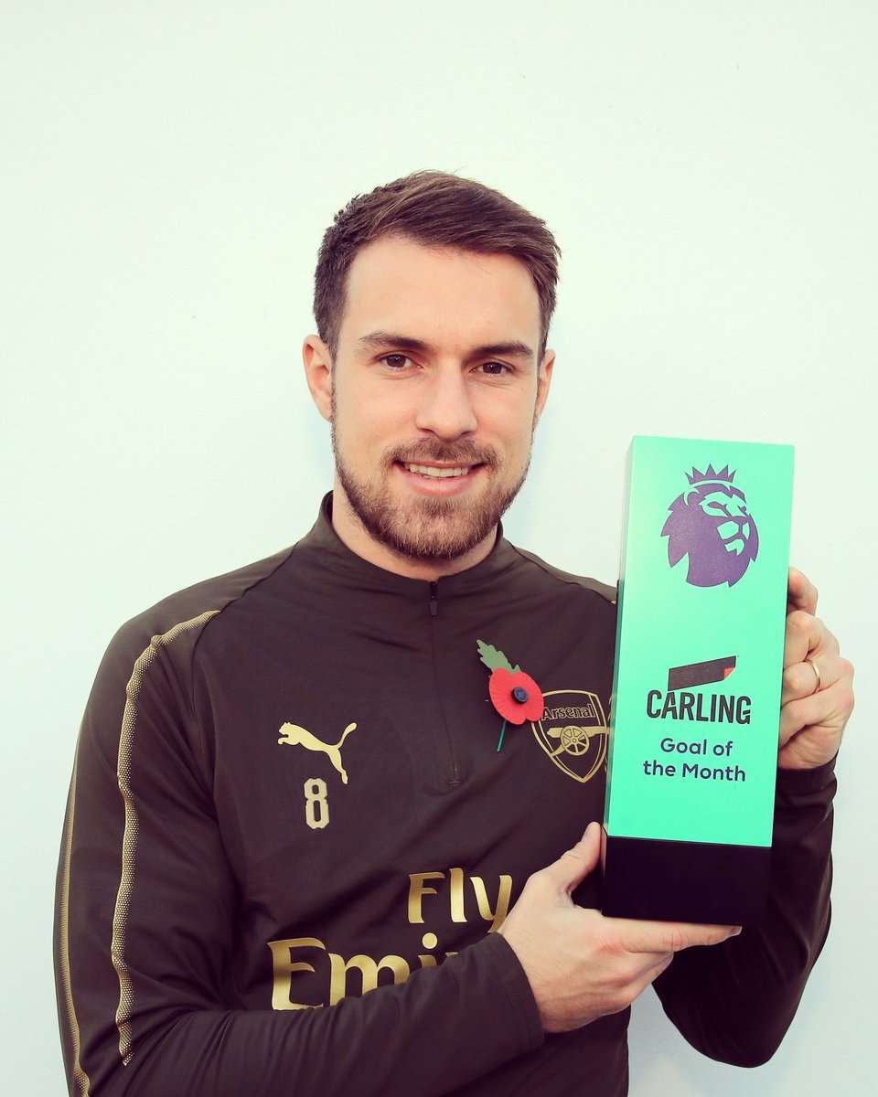 رامزي بعد التتويج بالجائزة