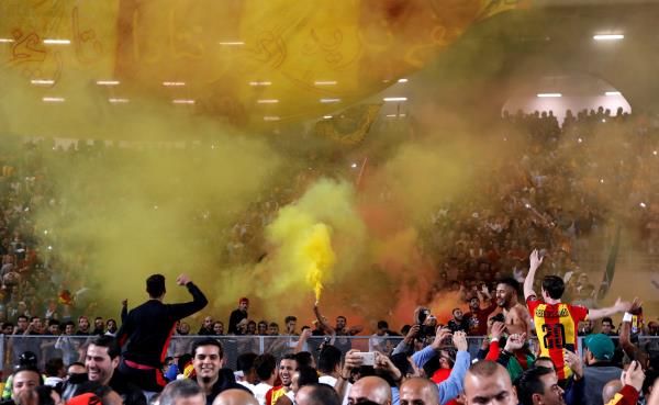 احتفالات جماهير الترجي