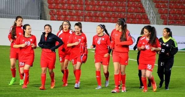  جانب من تدريبات المنتخب الفلسطيني النسوي  
