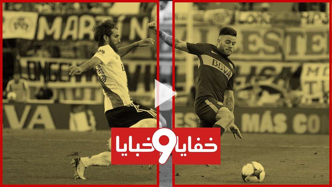 جانب من مباراة الفريقين