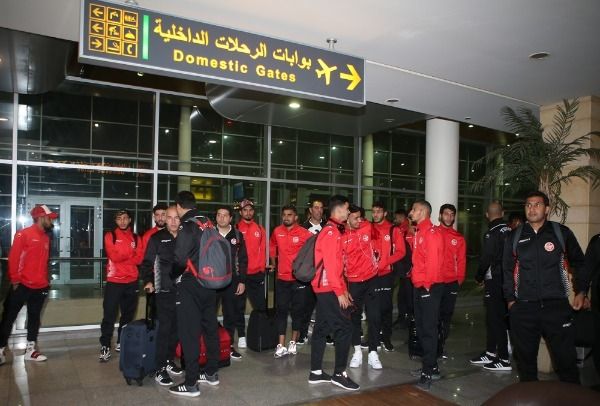 جانب من وصول منتخب تونس لمصر