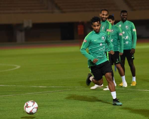 من تدريبات المنتخب السعودي