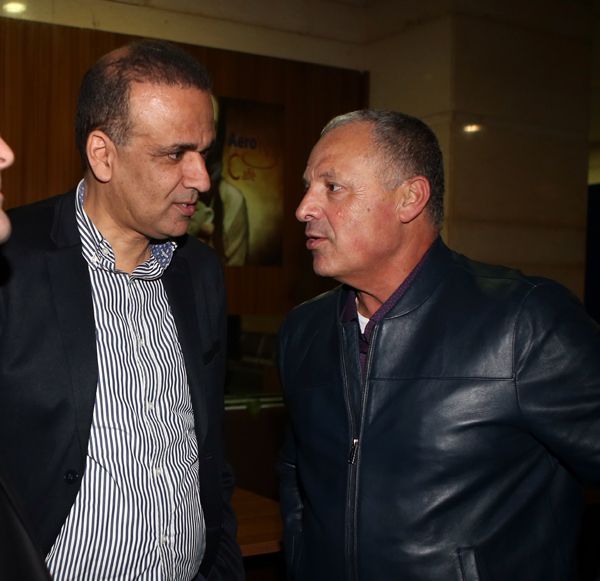 أبو ريدة والجريء خلال لقاء اليوم 