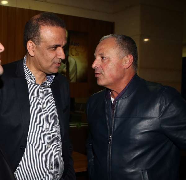 أبو ريدة والجريء خلال لقاء اليوم 