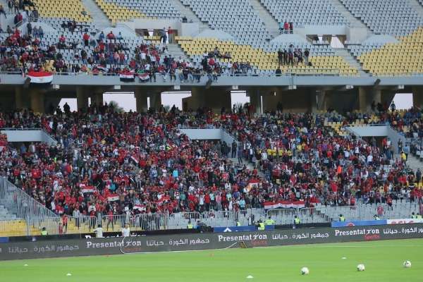 ملعب برج العرب خلال مباراة مصر وتونس