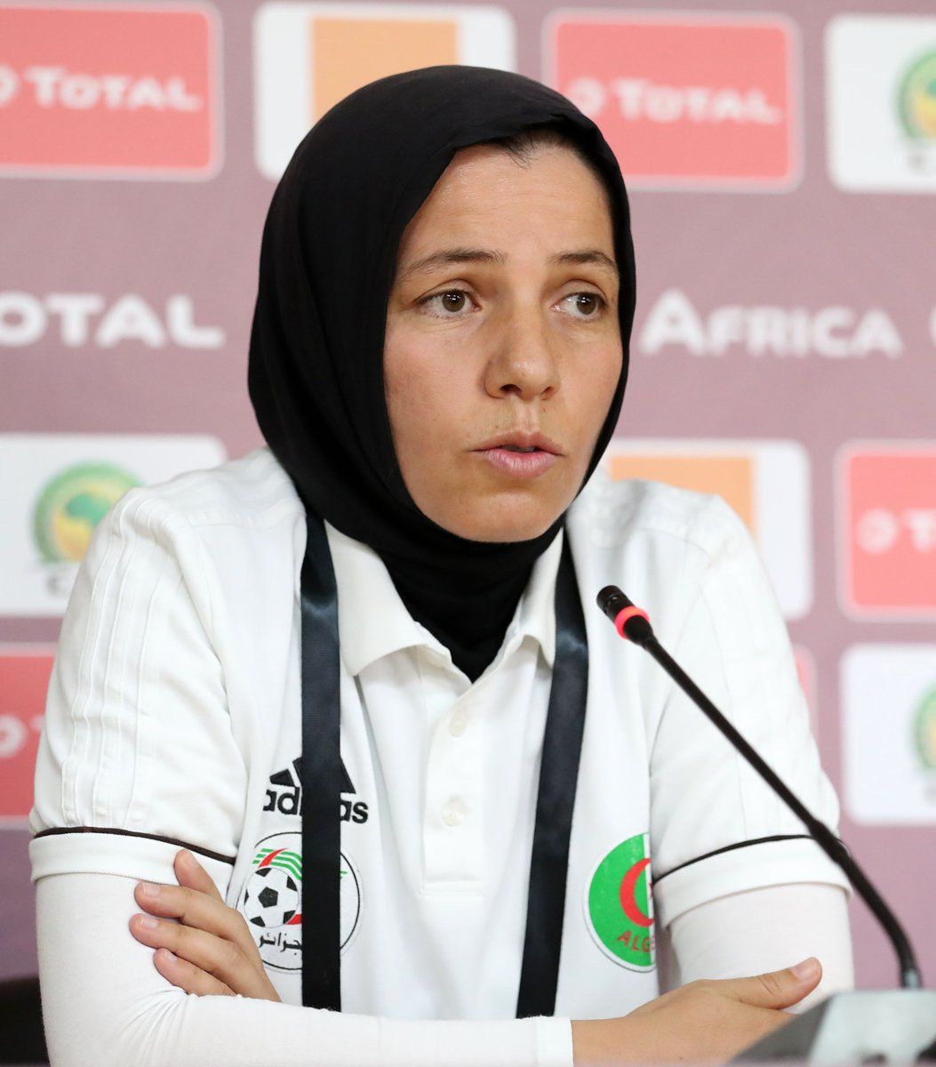 راضية فرتول في المؤتمر الصحفي