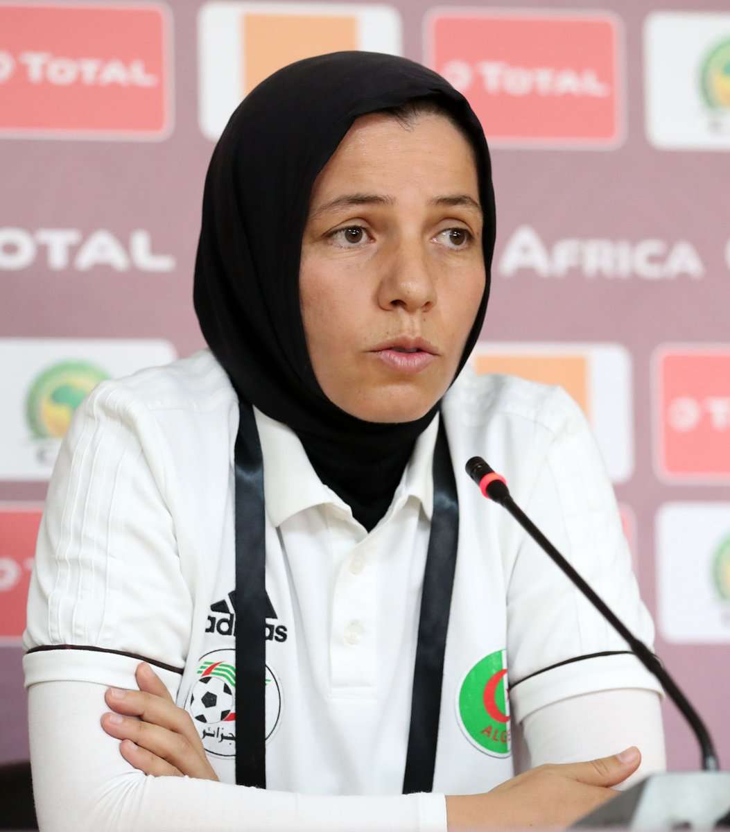 راضية فرتول في المؤتمر الصحفي