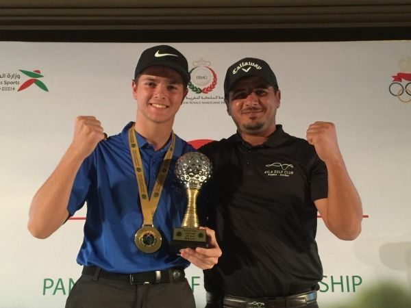 شيرجو الكردي بعد التتويج بالبطولة