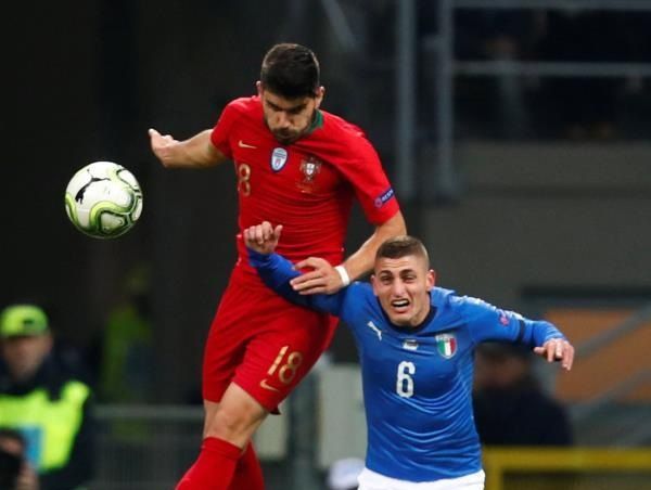 من مباراة البرتغال وإيطاليا