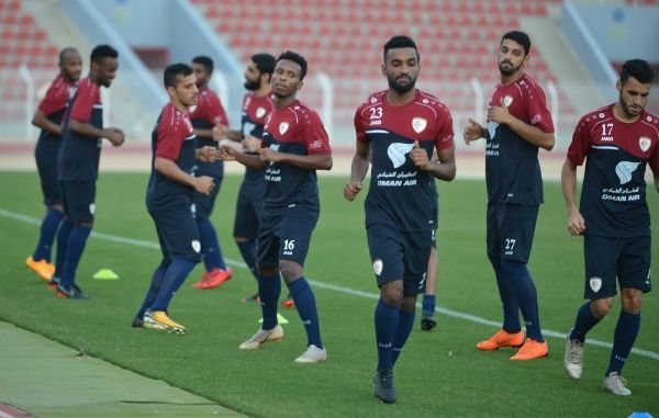 من تدريبات منتخب عمان (أرشيفية)