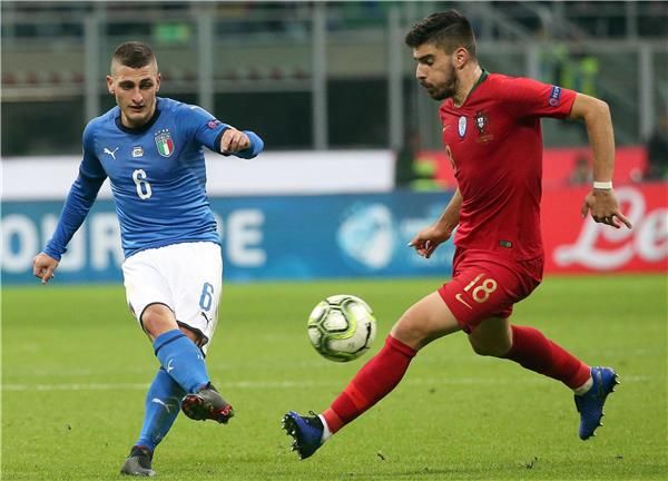 من مباراة إيطاليا والبرتغال