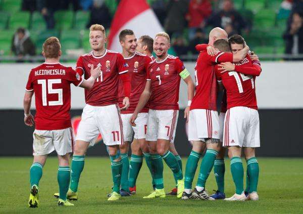 فرحة لاعبي المجر