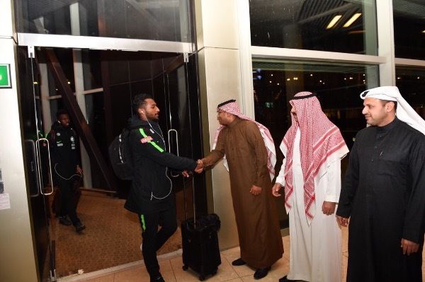 جانب من وصول المنتخب السعودي