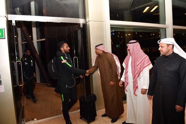 جانب من وصول المنتخب السعودي