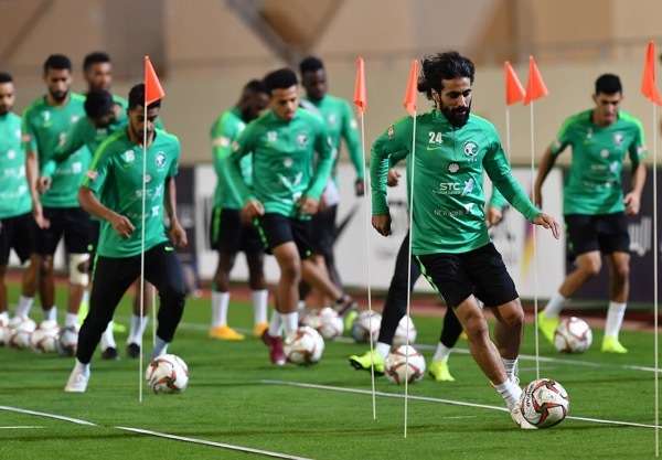 من تدريبات المنتخب السعودي (أرشيفية)