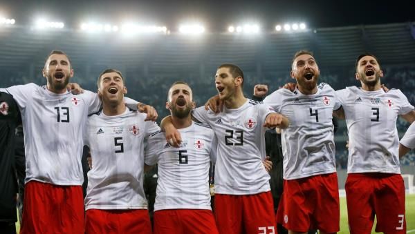 فرحة لاعبي جورجيا