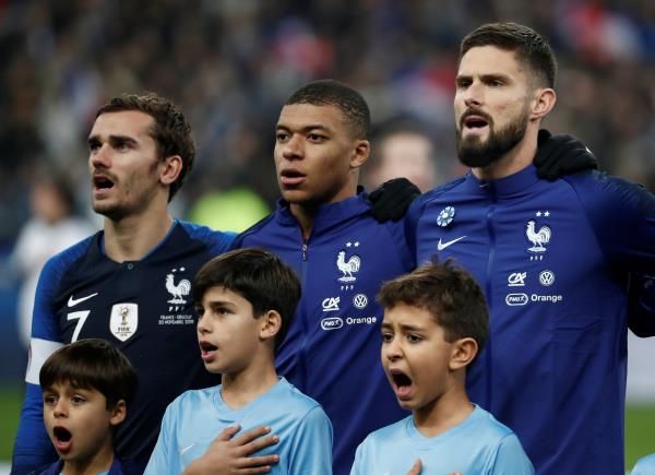 جريزمان ومبابي وجيرو