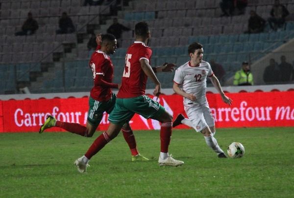 بن محمد خلال مواجهة تونس والمغرب