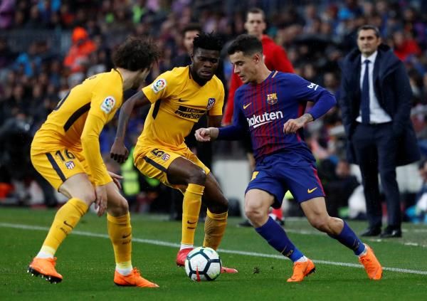 مباراة سابقة بين برشلونة وأتلتيكو مدريد