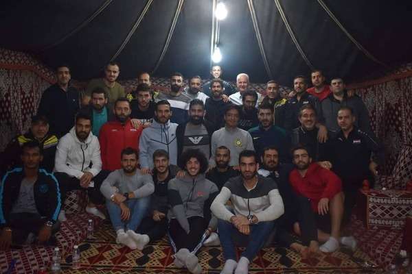 المنتخب السوري في منزل فراس الخطيب