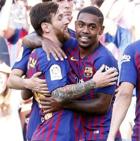 مالكوم مع ميسي