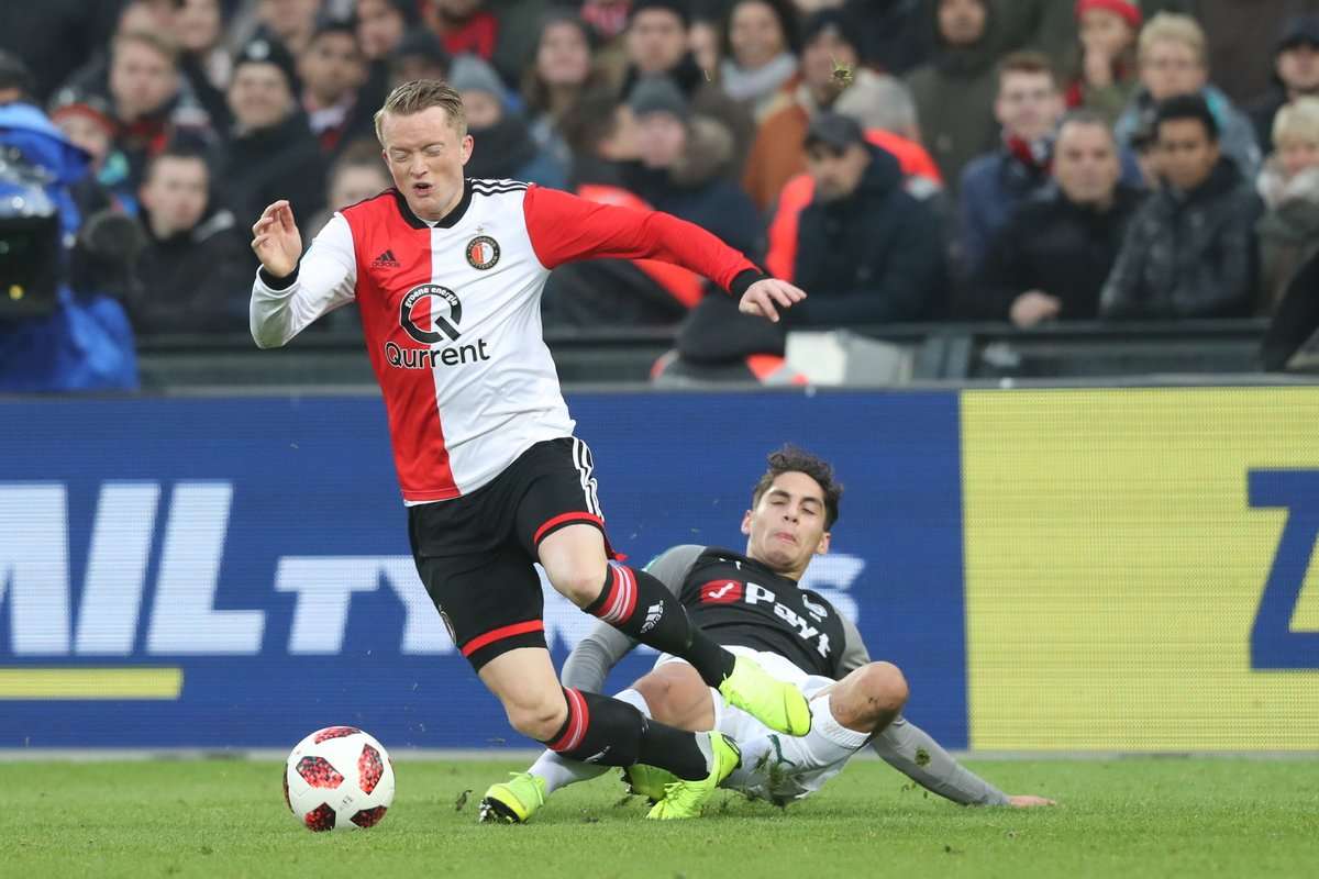 جانب من مباراة فينورد وجرونينجين